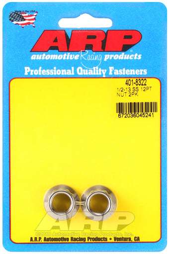 compare product ARP 1/2-13 SS 12pt nut kit