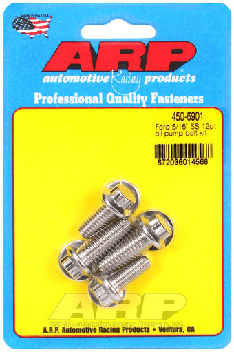 compare product ARP Ford SS 5/16in 12pt oil pump bolt kit
