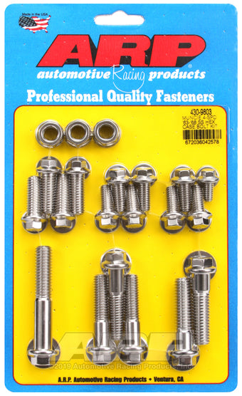 compare product ARP Muncie 4-spd 63-68 SS hex trans case bolt kit