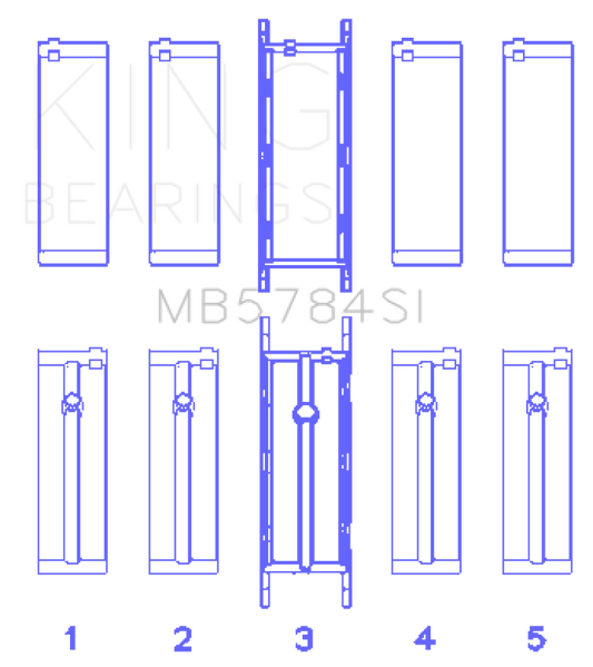 King Engine Bearings 13-15 BMW 320i Main Bearing Set