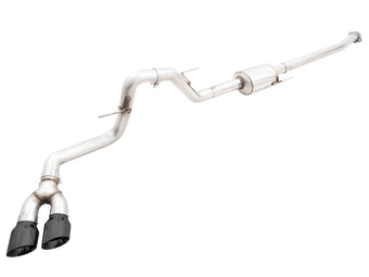 compare product AWE 21+ Ford F150 Dual Side Exit Cat-Back Exhaust - 4.5in Diamond Black Tips *For Stock Y-Pipe Only