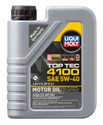 compare product LIQUI MOLY 1L Top Tec 4100 Motor Oil SAE 5W40