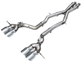compare product AWE Tuning 23-24 BMW G87 M2 Track Edition Exhaust - Chrome Silver Tips