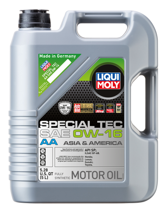 compare product LIQUI MOLY 5L Special Tec AA Motor Oil SAE 0W16