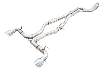compare product AWE Tuning 2020 Toyota Supra A90 Track Edition Exhaust - 5in Chrome Silver Tips
