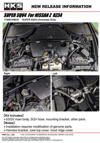 HKS SUPER SQV4 RETURN KIT PLUS RZ34 VR30DDTT