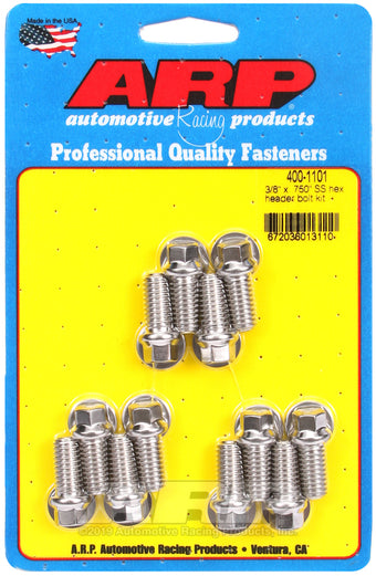 compare product ARP 3/8 x .750 SS Hex Header Bolt Kit