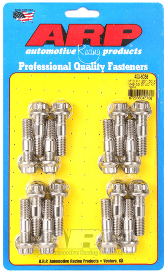 compare product ARP M10 x 1.25/1.50 x 48 Stainless Steel 12pt Broached Stud Kit (16/pkg)