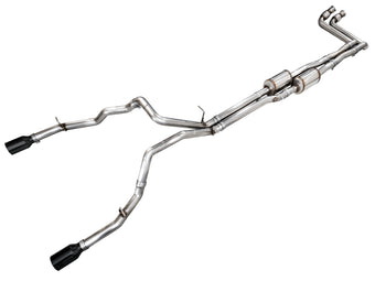 compare product AWE Tuning 25+ RAM 1500 3.0TT 0FG Cat-Back Touring Exhaust - Diamond Black Tips