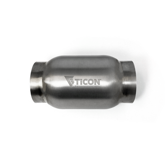 compare product Ticon Industries 4in Body x 7in Length 3in Inlet/Outlet Titanium Bullet Resonator