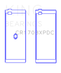 King Engine Bearings Chevrolet Custom Coated Performance Rod Bearing Single