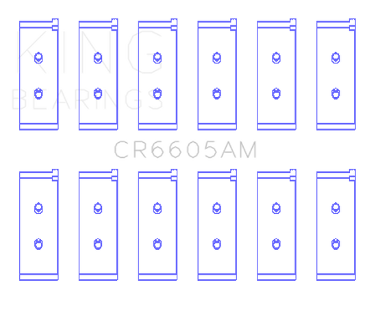 King Engine Bearings Toyota 5ME/5MGE/7MGE/7MGTE (Size +1.0) Rod Bearing Set