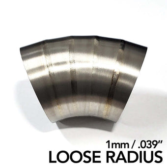 compare product Ticon Industries 3in Dia 1.6D Loose Radius 90Deg Bend 1mm/.039in Pre Welded Titanium Pie Cut - 10pk