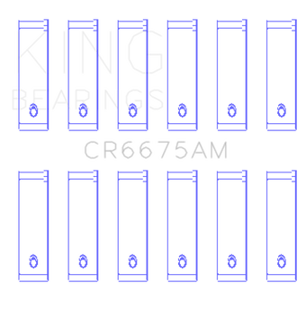 compare product King Engine Bearings Chrysler 3.3/3.8 V6 (Size +0.50mm) Connecting Rod Bearing Set