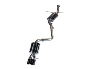 compare product AWE Tuning Audi B8 A5 2.0T Touring Edition Single Outlet Exhaust - Diamond Black Tips