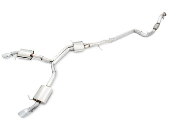 compare product AWE Tuning Audi B9 A5 Touring Edition Exhaust Dual Outlet - Chrome Silver Tips (Includes DP)