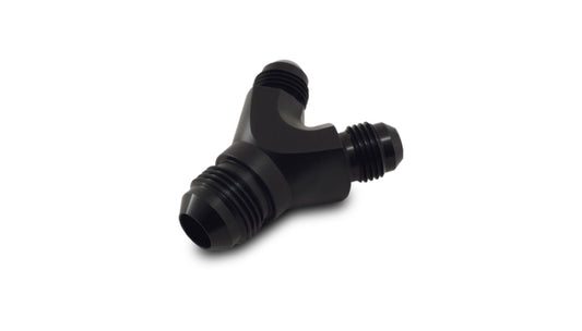 Vibrant -16AN x -16AN x 16AN Y-Adapter Fitting - Aluminum Black