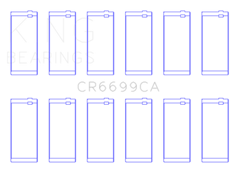 compare product King Engine Bearings Dodge Cummins B-Series L6 (Size Standard) Connecting Rod Bearing Set