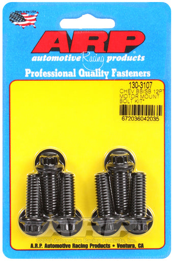 compare product ARP Chevy 12pt Motor Mount Bolt Kit w/ energy suspension Mounts