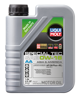 compare product LIQUI MOLY 1L Special Tec AA Motor Oil SAE 0W16