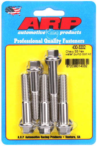compare product ARP SB/BB Chevy Short Water Pump SS Hex Bolt Kit
