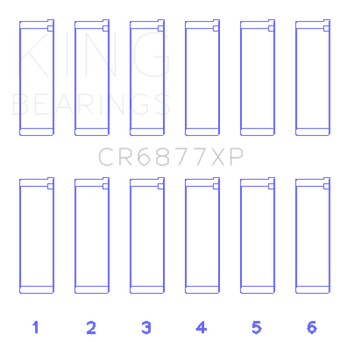 compare product King Engine Bearings BMW S54B32 3.2L Performance Rod Bearing Set - Size STD