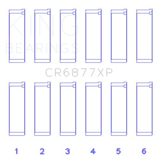 King Engine Bearings BMW S54B32 3.2L Performance Rod Bearing Set - Size STD