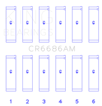 King Engine Bearings Toyota 1Mzfe (Size +0.50mm) Connecting Rod Bearing Set