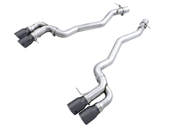 compare product AWE Tuning 18-19 BMW F90 M5 Track Edition Axle-Back Exhaust- Black Diamond Tips