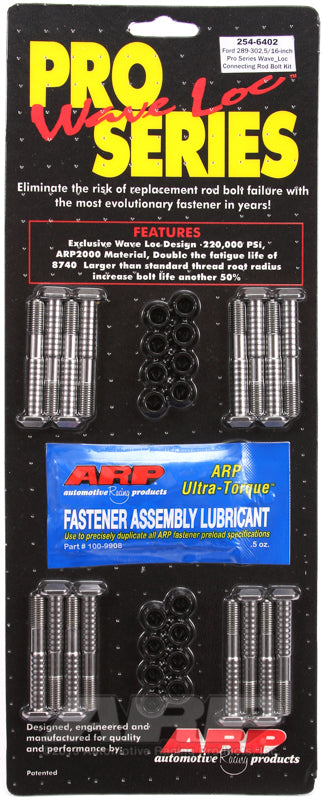 compare product ARP SB Ford 289-302 standard wave-loc rod bolt kit