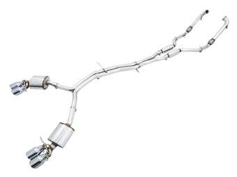 compare product AWE Tuning Audi B9 S4 Touring Edition Exhaust - Non-Resonated (Silver 102mm Tips)