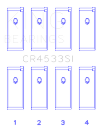 King Engine Bearings Nissan QR25DE DOHC 16 Valves Rod Bearing Set - Size STD