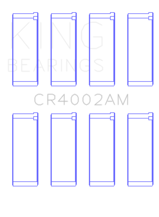 King Ford/Kia/Mazda DOHC 16 Valve/SOHC 16 Valve/SOHC 8 Valve (Size +0.25) Rod Bearing Set