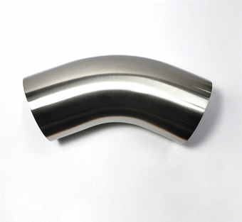 compare product Stainless Bros 4in Diameter 1.5D / 6in CLR 45 Degree Bend Leg Mandrel Bend