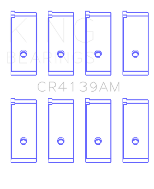King Honda 91CI/1.5L D15A2/D15A3/D15B1/D15B2/D15B7/D15B8/D15Z1 (Size +0.25) Rod Bearing Set