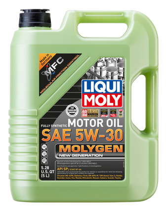 compare product LIQUI MOLY 5L Molygen New Generation Motor Oil SAE 5W30
