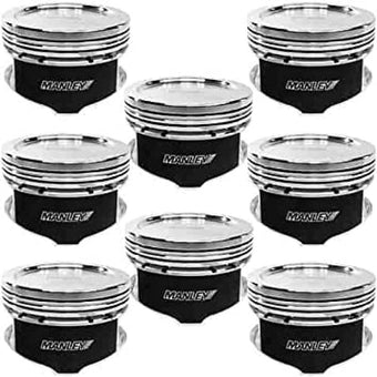 compare product Manley Ford 4.6L/5.0L/5.4L/5.8L 3.550-3.700in Bore Range Dish/Flat Top & Dome Type Custom Piston Set