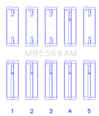 King Engine Bearings Audi A4 1.8L AEB (Size STD) Main Bearing Set