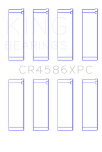 King Engine Bearings Mitsubishi 4B11T (Size .026) Coated Performance Rod Bearing Set