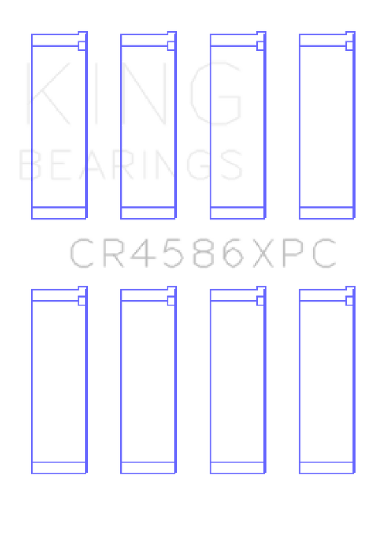 King Engine Bearings Mitsubishi 4B11T (Size .026) Coated Performance Rod Bearing Set