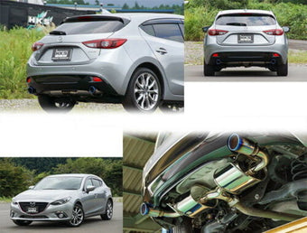 compare product HKS 15+ Mazda 3 2.0L (Hatchback) Legamax Premium Exhaust System