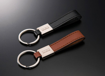 compare product HKS HKS LEATHER KEYRING CAMEL