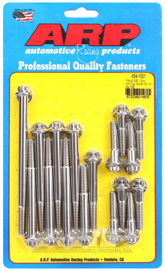 compare product ARP Ford SS 12pt Timing Cover and Water Pump Kit