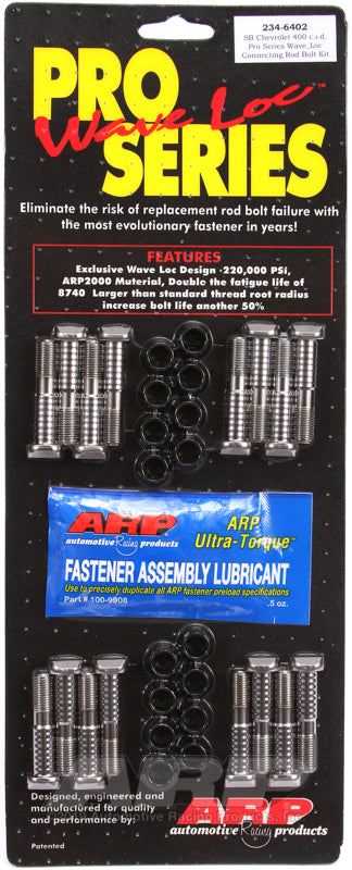 compare product ARP SB Chevy 400 wave-loc rod bolt kit