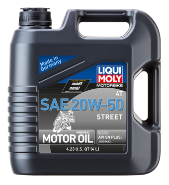 compare product LIQUI MOLY 4L Motorbike 4T SAE 20W50 Street
