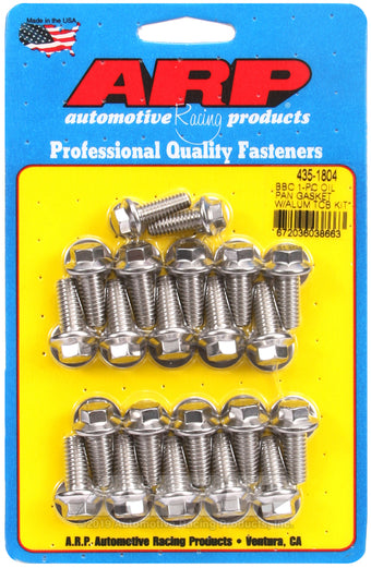 compare product ARP BB Chevy1-pc Oil Pan Gasket w/ Alum Timing Cover Hex Bolt Kit