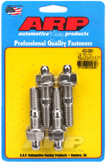compare product ARP 1/2in SS hex bellhousing to trans stud kit