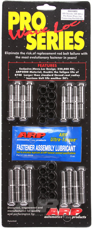 compare product ARP SB Chrysler pro wave-loc rod bolt kit