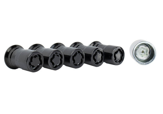 Ford Racing 2023+ Ford Bronco Raptor M14 x 1.5 Black Security Lug Nut Kit - Set of 5