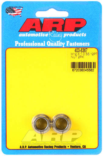 compare product ARP M12 X 1.00 (M14 wr) SS 12pt nut kit